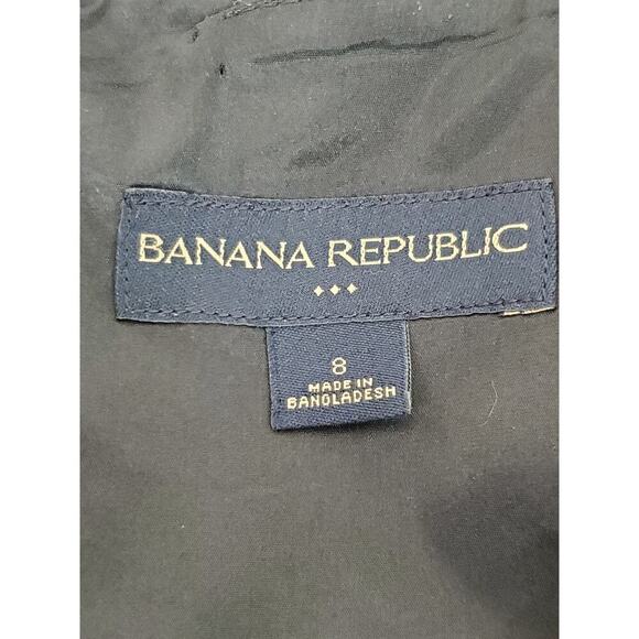 BANANA REPUBLIC Women's Black & White Patterned Straight Skirt Sz 8 - Picture 6 of 8